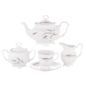 Чайный сервиз Серебряные колосья Repast (15 предметов на 6 персон)