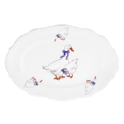 Блюдо овальное Repast 33 см Гуси