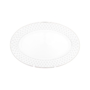 Блюдо овальное Repast  Серебряная сетка 33 см