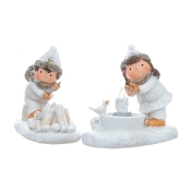 Набор статуэток с led-подсветкой Repast Funny kids 15*8*13 см (2 шт)