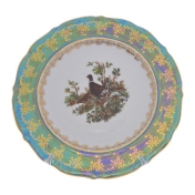 Блюдо круглое Repast Охота зеленая Мария-тереза 30 см