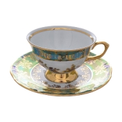 Набор чайных пар Repast Охота зеленая Мария-тереза 200 мл (6 пар)