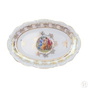 Блюдо овальное Repast Мадонна перламутр Мария-тереза 33 см